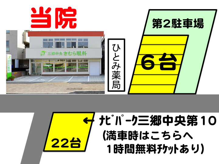 駐車場のご利用について 三郷中央きむら眼科